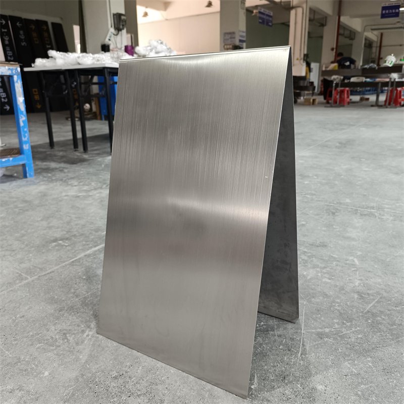 Customized A Shape Stainless Steel Business Sign Outdoor Sign Board Stand Up Advertising Board A Frame Sign