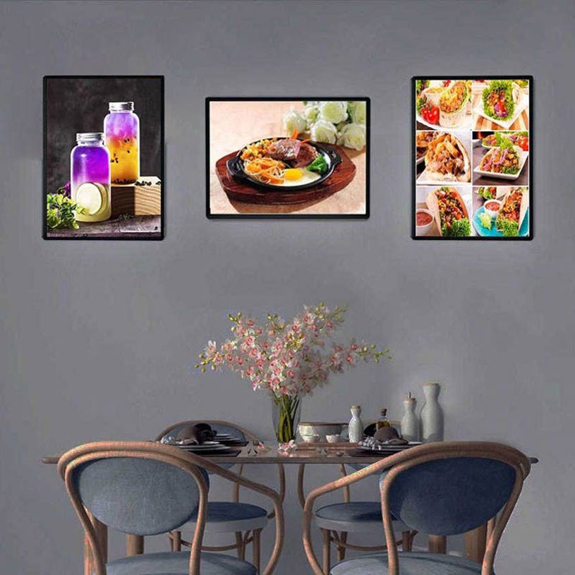 Manufacturer Ultra-thin LED Light Box led slim light box Aluminum Frame Indoor Advertising Light Box for Store A1/A2
