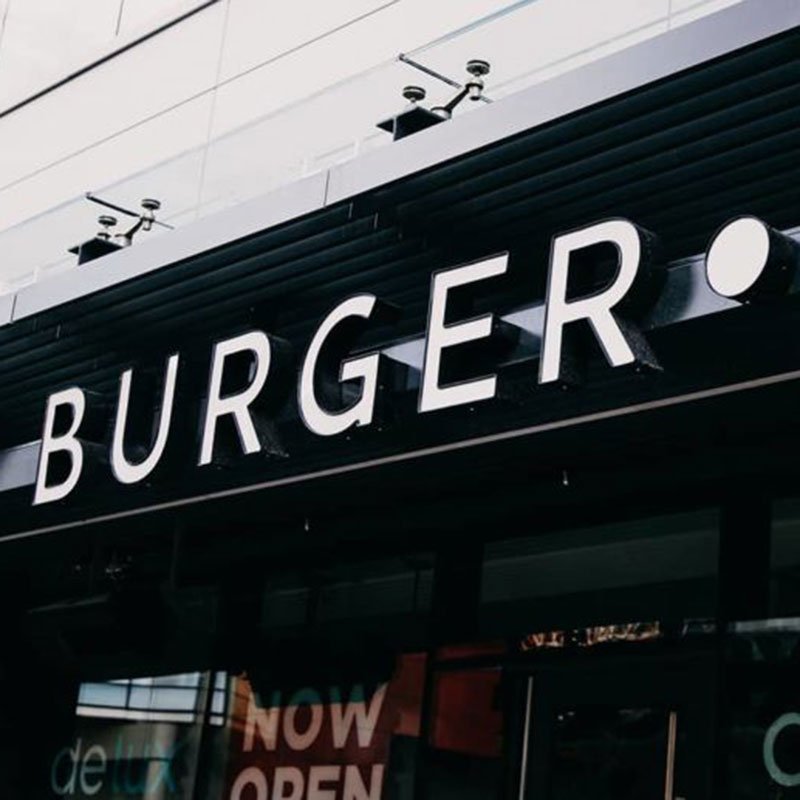 Custom Shop Signage Logo Restaurant Acrylic 3D Led Sign Board French Fries Luminous Advertising Store Led Outdoor Sign