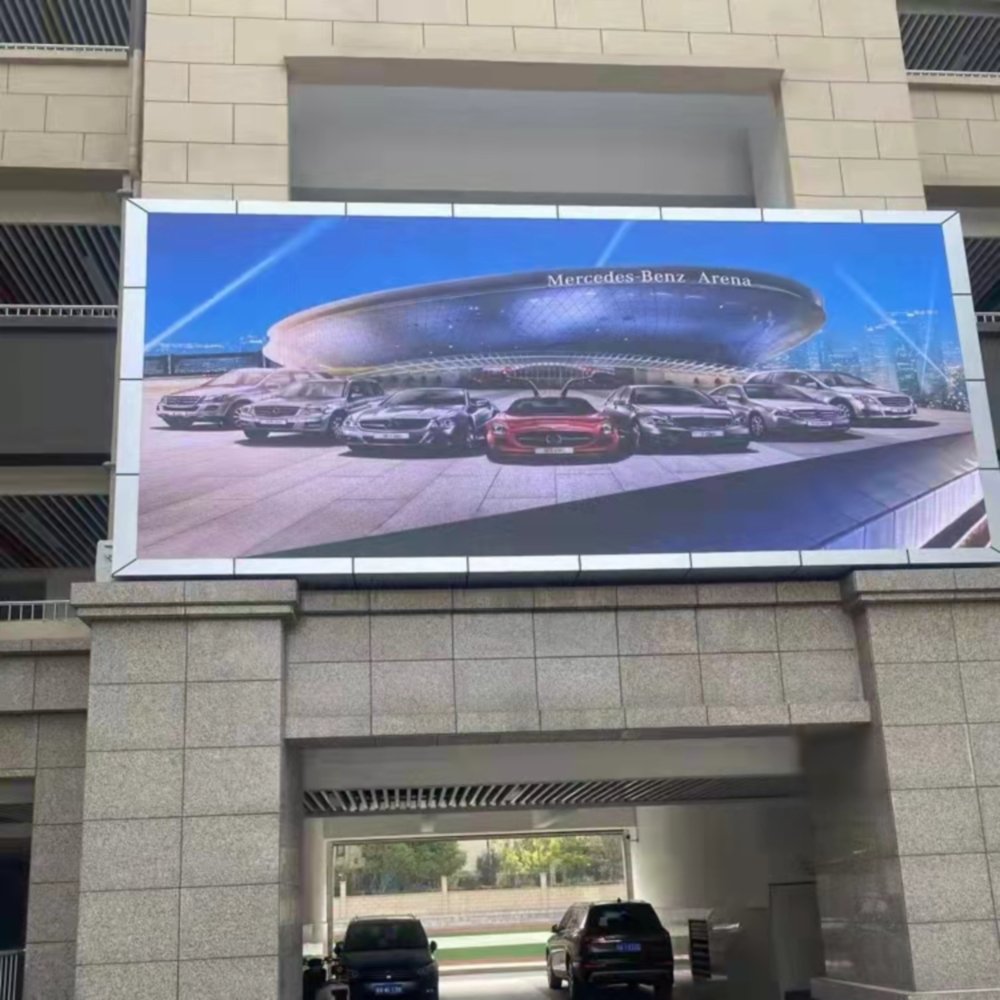 Outdoor 90 Degree Building Curved Corner Seamless Right Angle Advertising Led Screen Display Billboard Sign Board For Rooftop