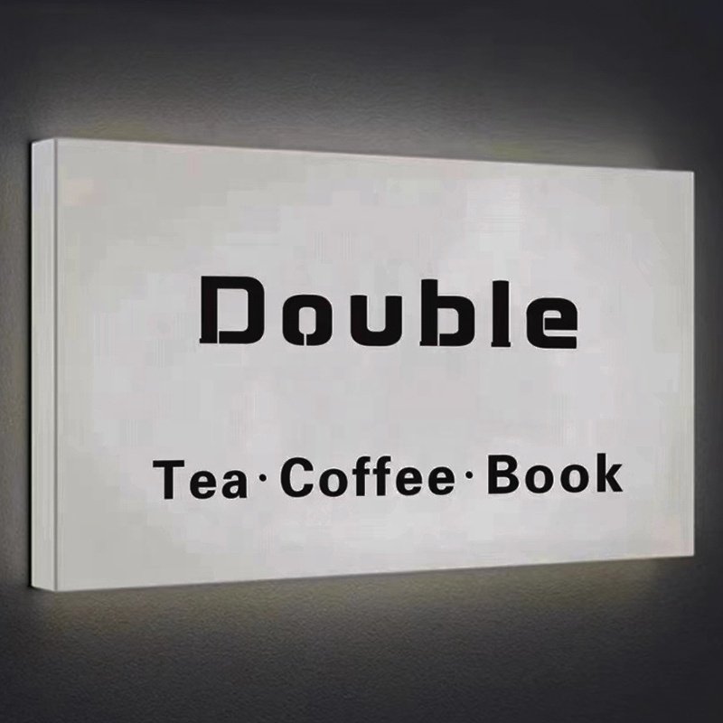 High quality outdoor rectangular shape business acrylic light box sign