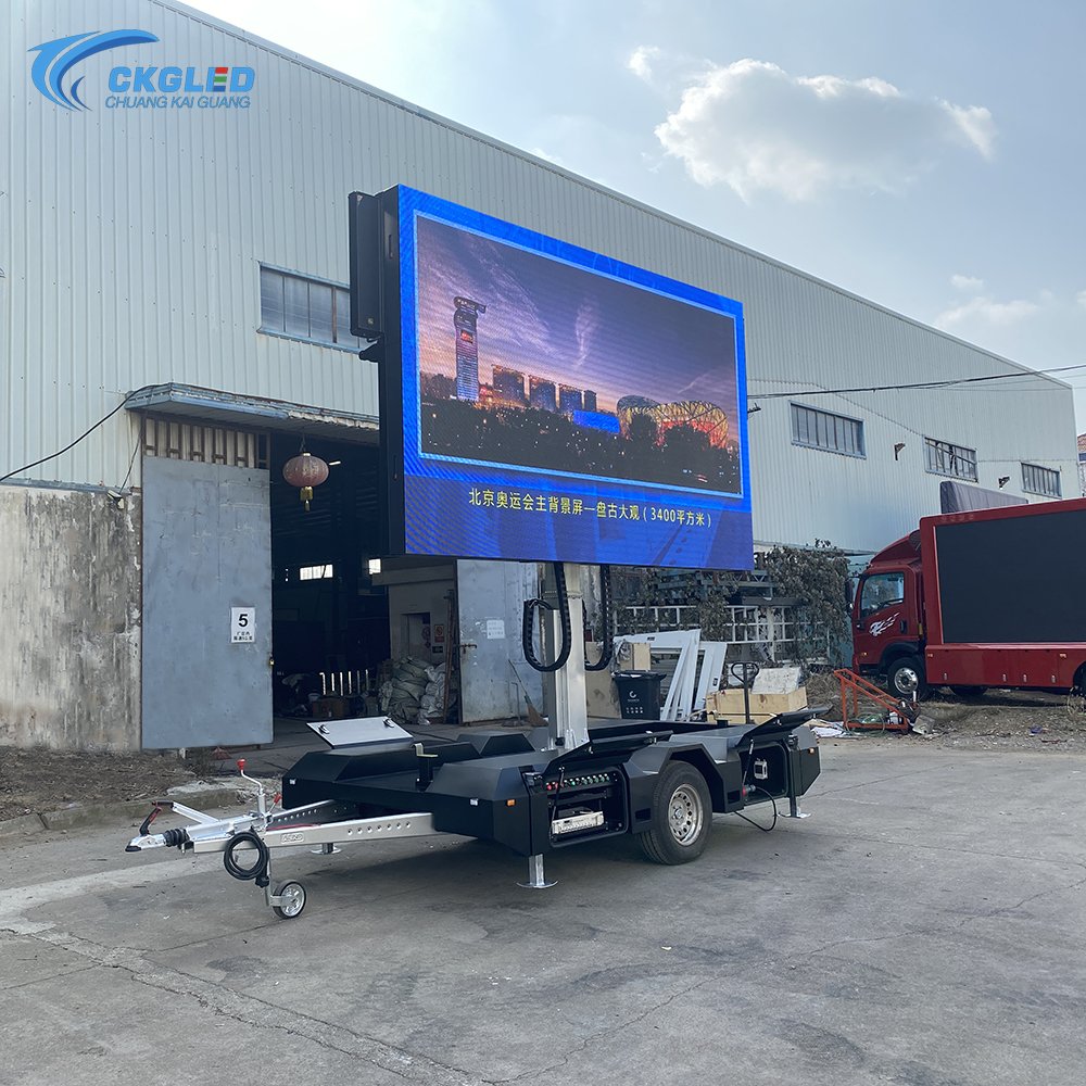CKGLED Outdoor Mobile Advertising Trailer Mobile Billboard LED Trailer Screen Display