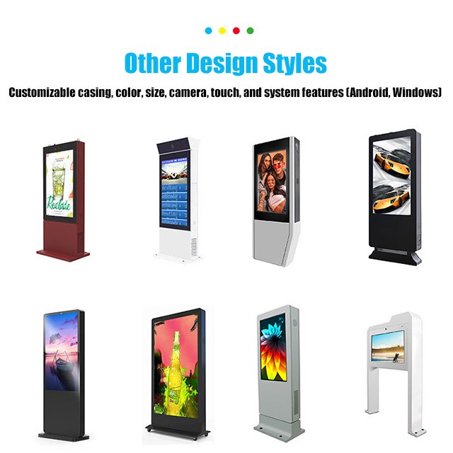 49 55 65 Inch Elevators Retail Stores Remote Managing Software Android LCD Advertising Screen Kiosk Floor Stand Digital Signage