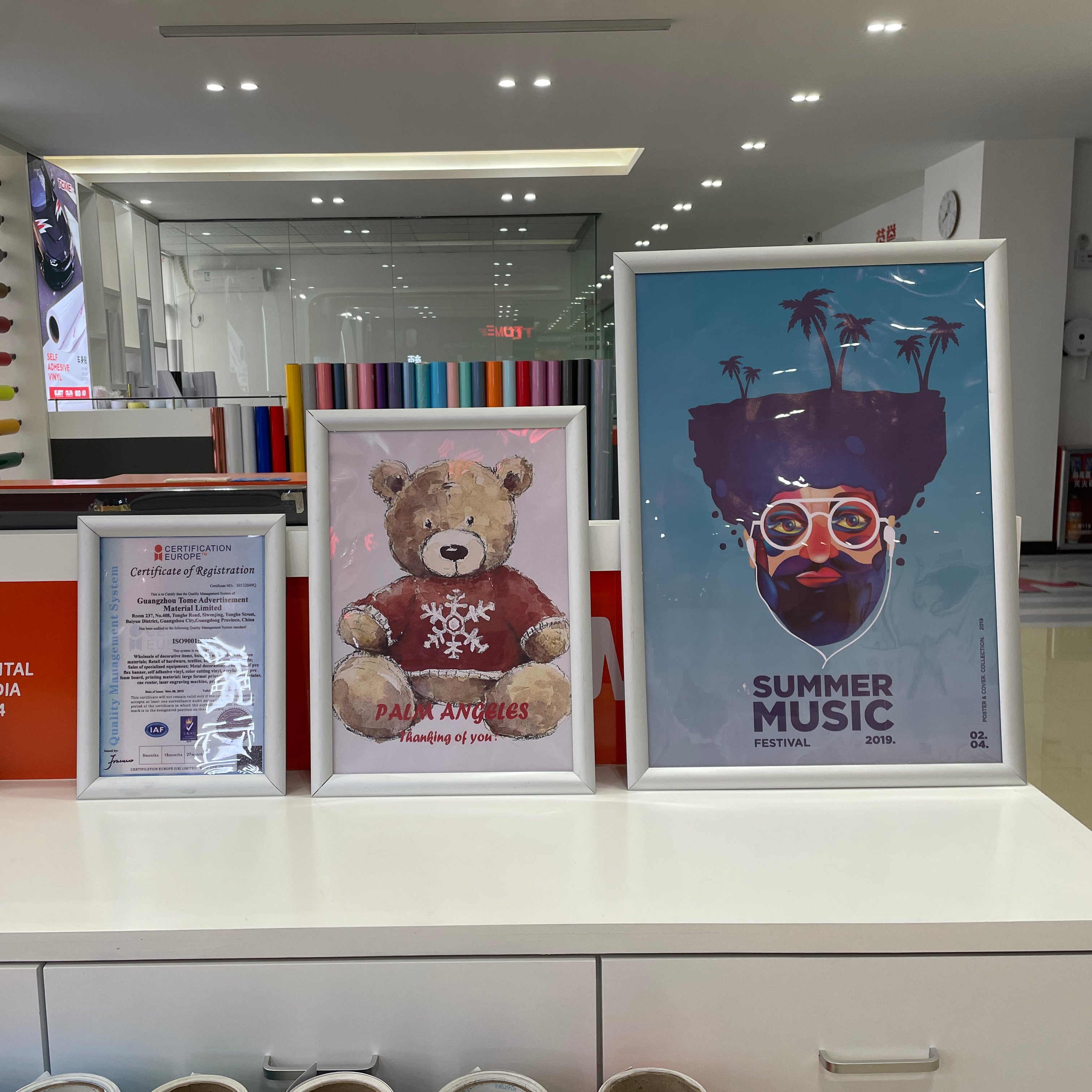 Wholesale Customization A1 Poster Frame 24x36 Movie Advertising Aluminium Poster Frame snap frame advertising poster