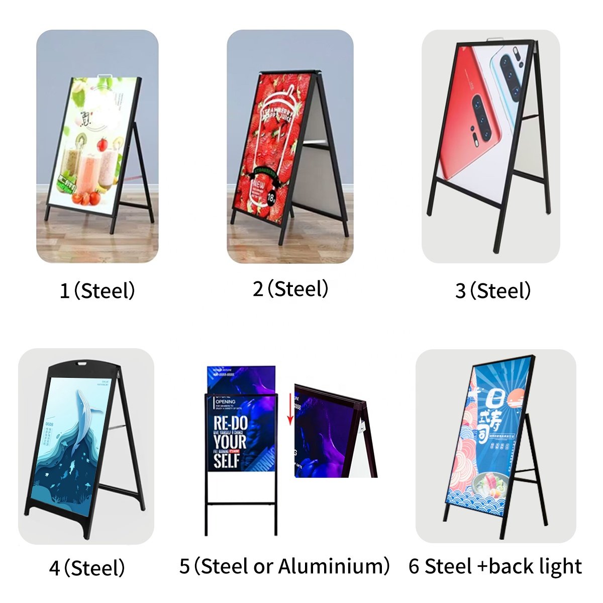 a-frame sign stand a stand sign board display