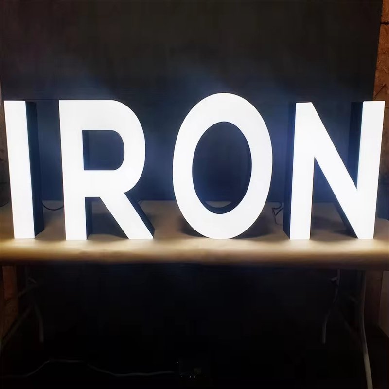 Customized shopping mall lighted outdoor 3D Individual Letter signs Led Aluminum Channel Letters LED sign board light up letters