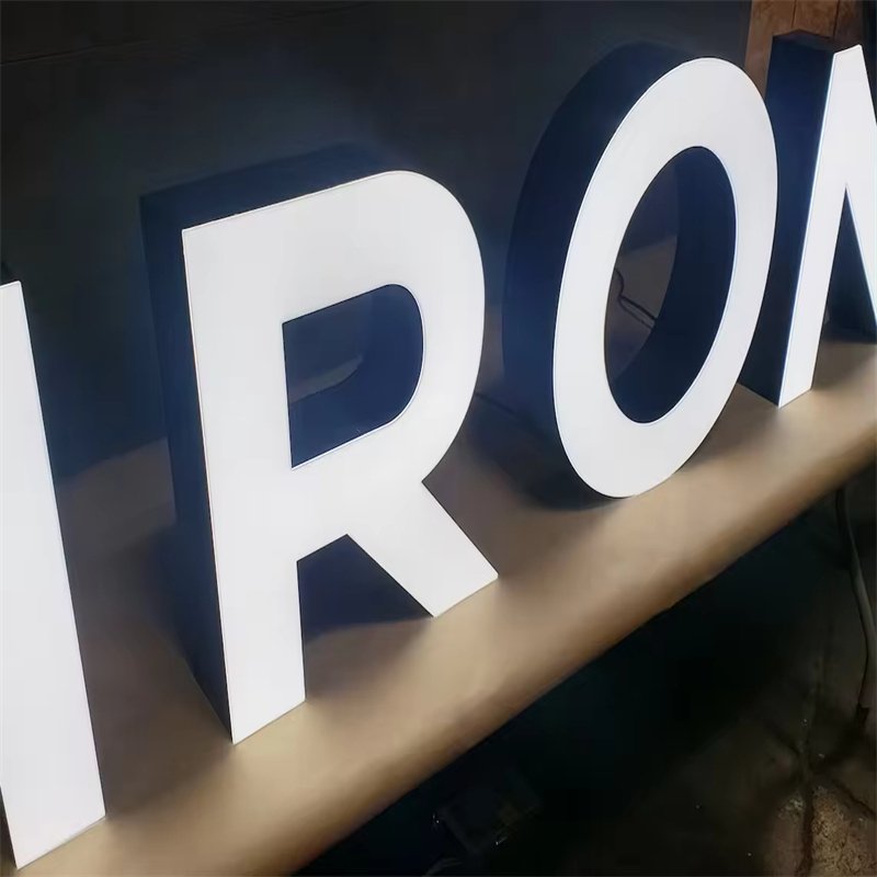 Customized shopping mall lighted outdoor 3D Individual Letter signs Led Aluminum Channel Letters LED sign board light up letters
