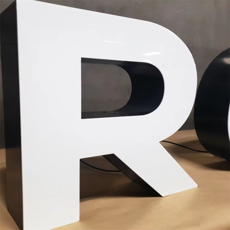 Customized shopping mall lighted outdoor 3D Individual Letter signs Led Aluminum Channel Letters LED sign board light up letters