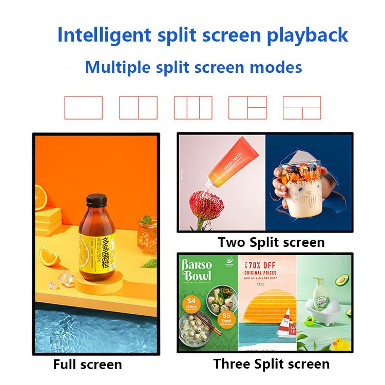 32 inch LCD advertising display screen wall mounted digital signage advertising video promotional display screen