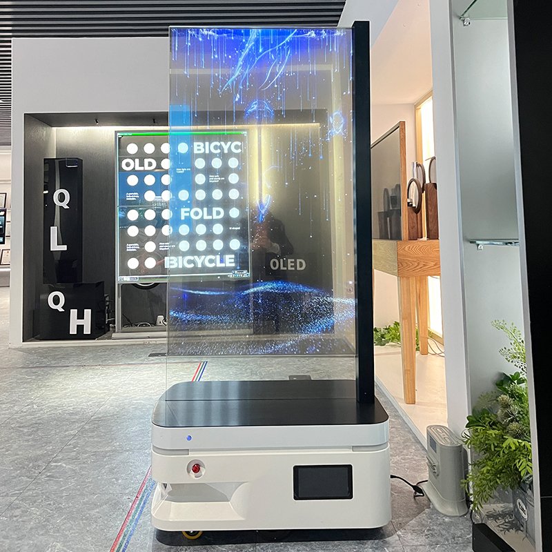 reeman Mobile Digital Signage Lcd Screen Advertising Display Autonomous navigation mobile robot chassis Digital Signage Poster