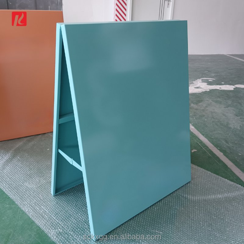 Kexian Custom Double-Sided Metal Sign Board Indoor&Outdoor Business Advertising Boards Standing Sidewalk Sign A Frame Sign Stand