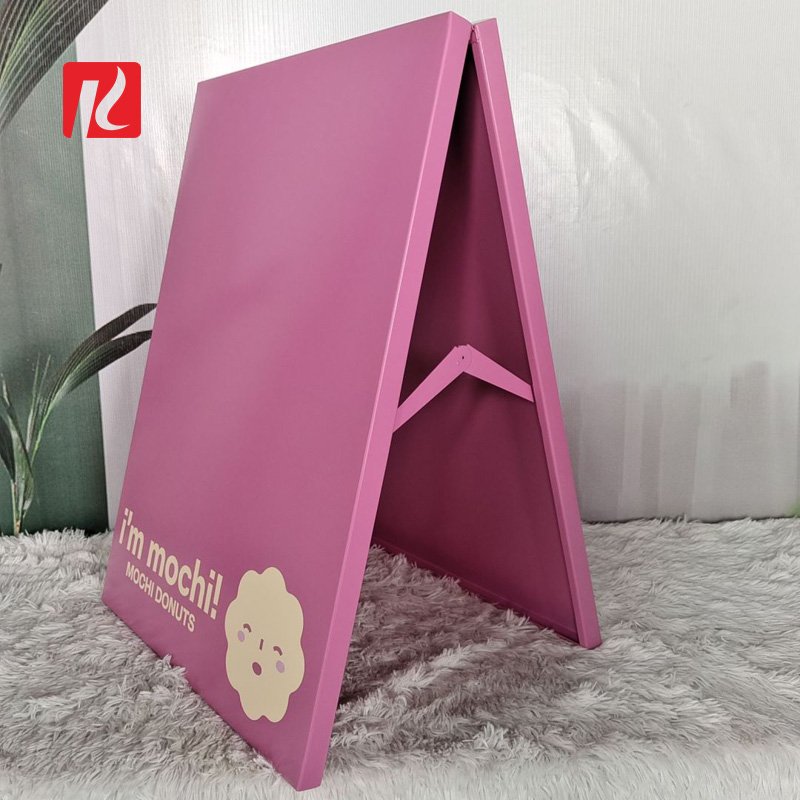 Kexian Custom Double-Sided Metal Sign Board Indoor&Outdoor Business Advertising Boards Standing Sidewalk Sign A Frame Sign Stand
