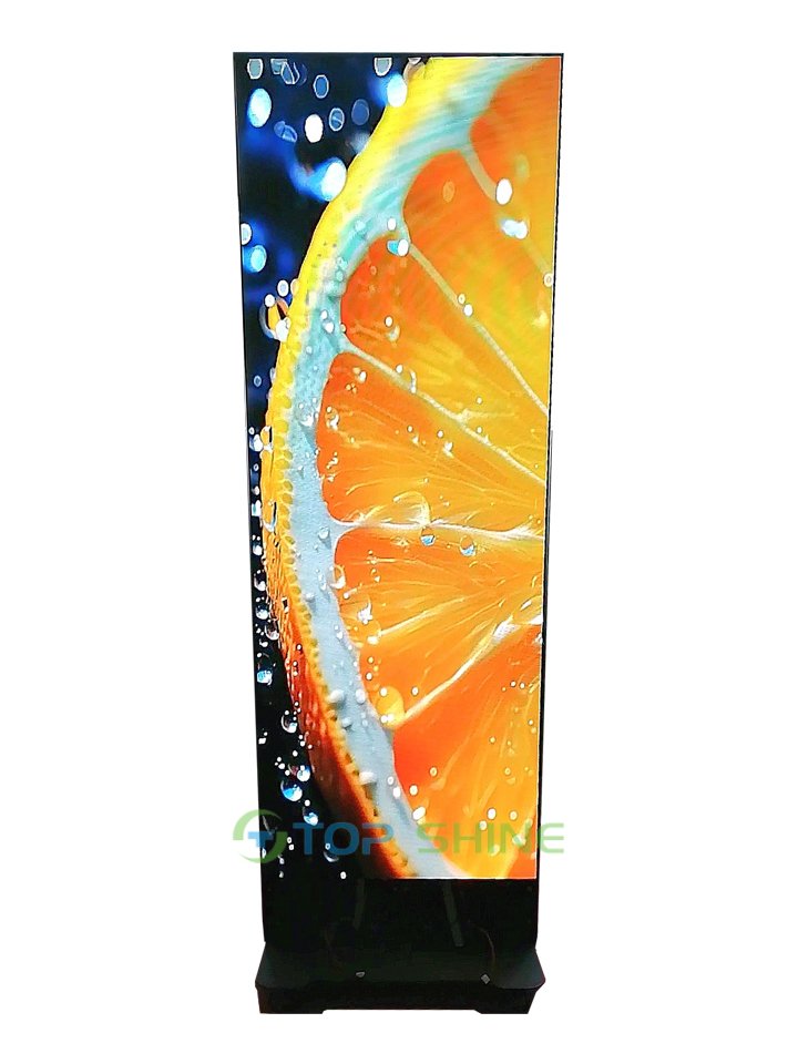 Indoor High Refresh Portable Floor Standing LED Poster Display Vertical LED Board P1.25 640*1920mm LED Poster Screen