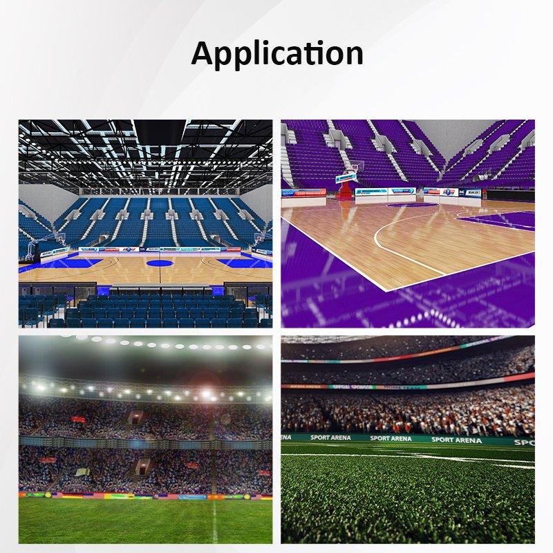 LED digital signage advertising for large football stadium perimeter led screen P6.25 P8.33 P10 LED screen display board