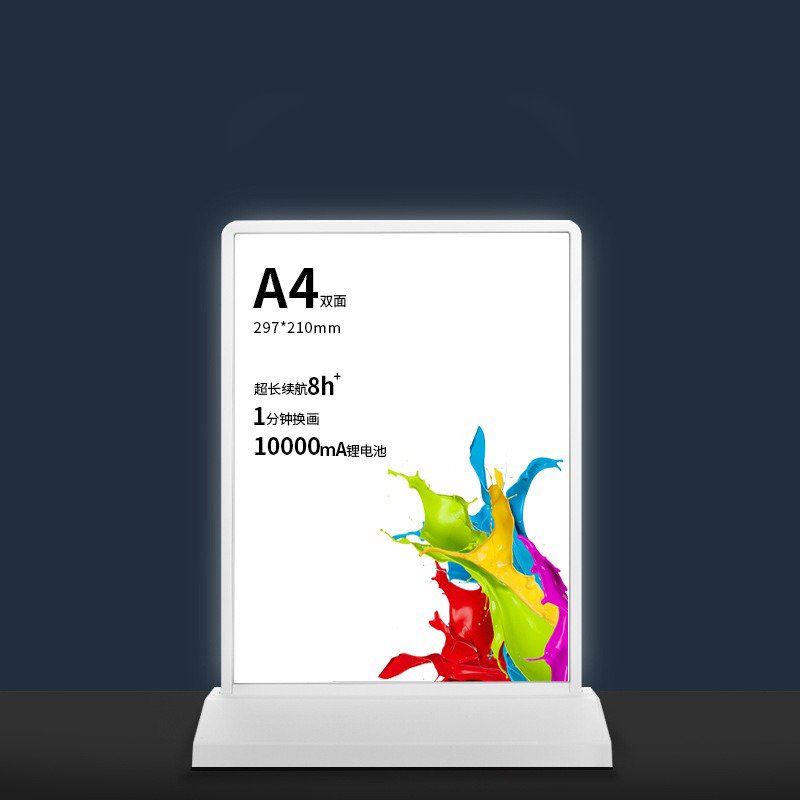 Customize stores Double-Sided Desktop Light Box Restaurants Display Poster Frame Menu Board A4 Advertising Led Light Box