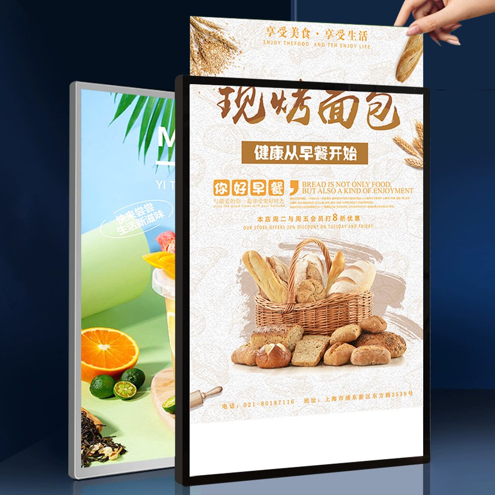 Dropshipping A2 Led Light Menu Board Slim Led Backit Sign Frame Insert Poster Light Box Display