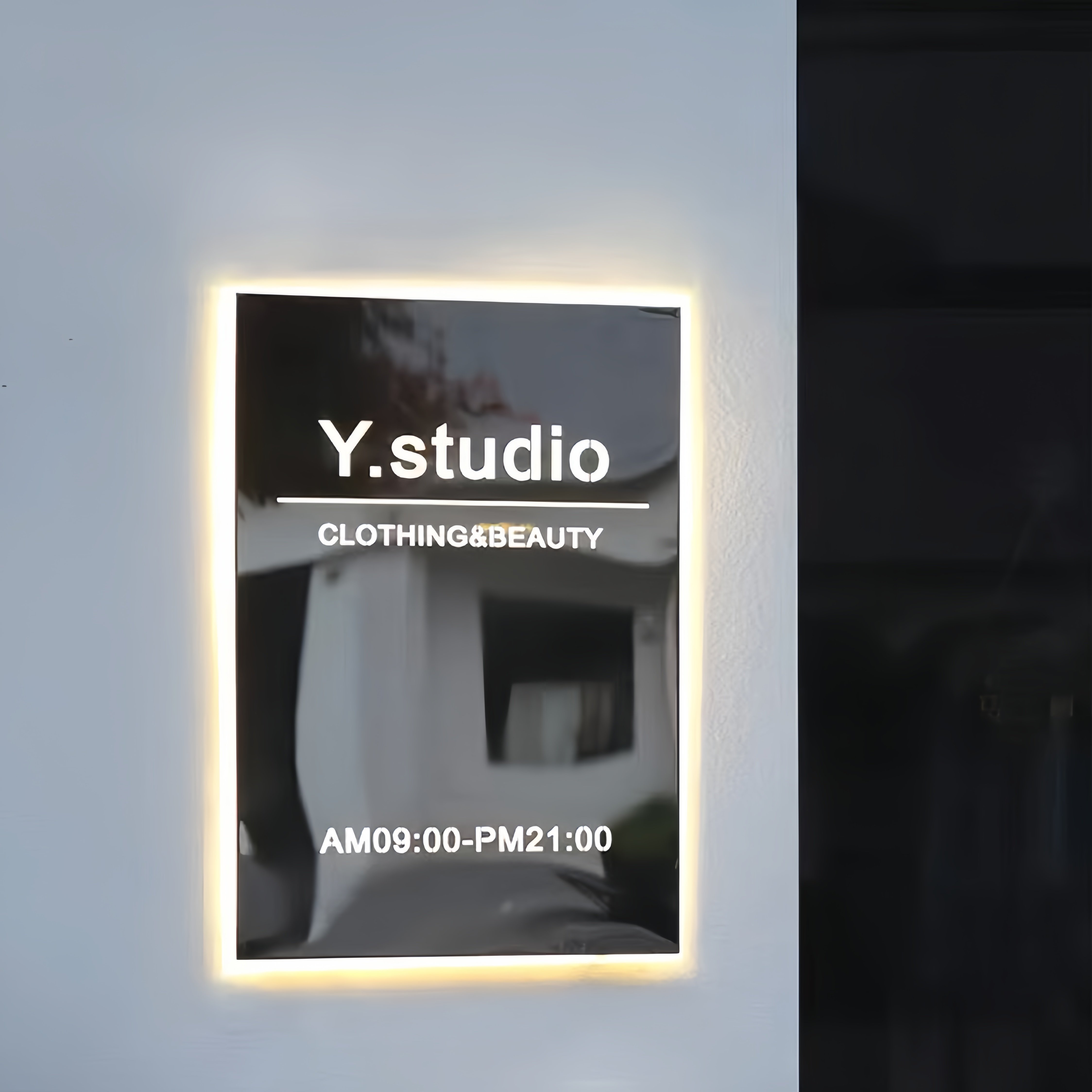 Custom led sign board outdoor number plate letters metal number led backlit door number hotel