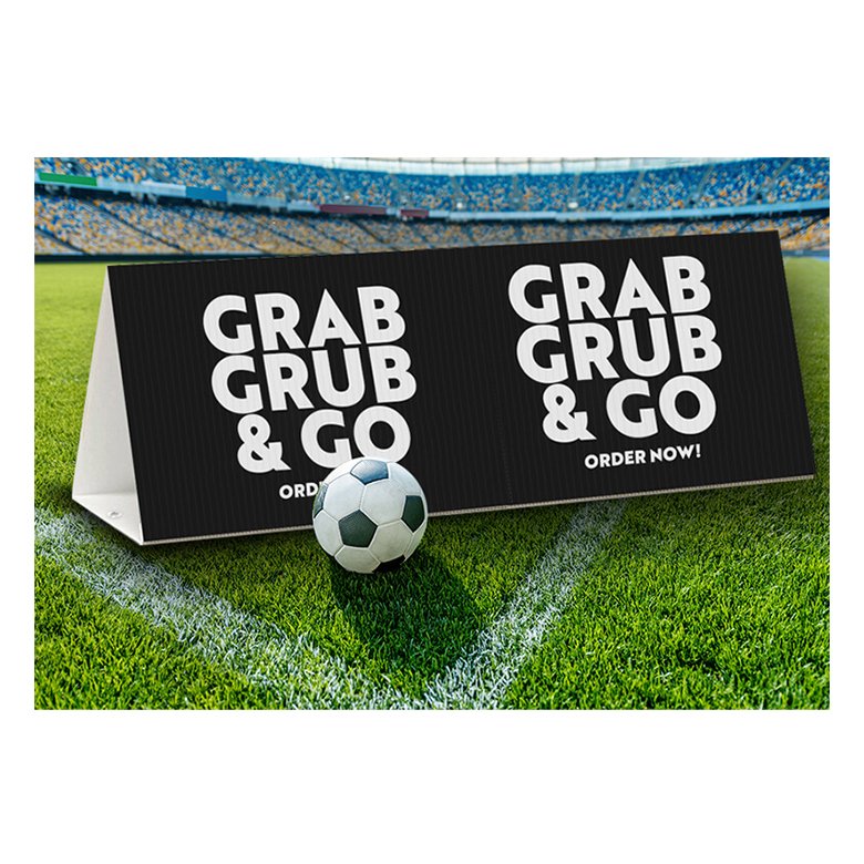 Outdoor high quality printed advertising board 5mm corflute corrugated plastic Triangle signs