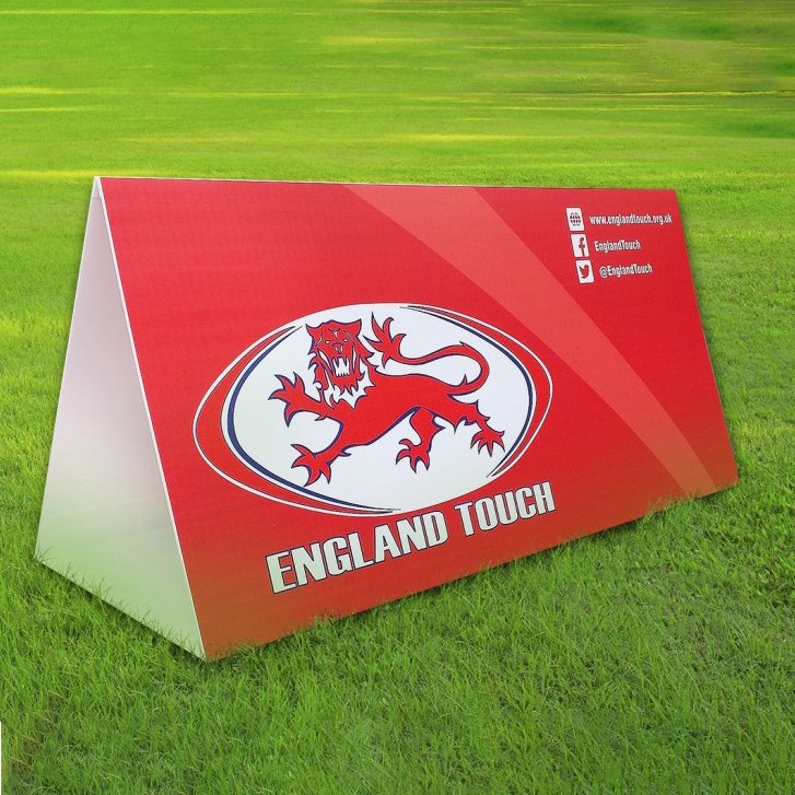 Outdoor high quality printed advertising board 5mm corflute corrugated plastic Triangle signs