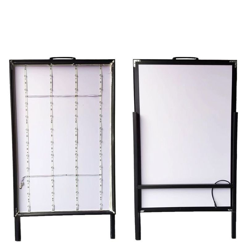 Competitive Price Ultra-thin light box A-Frame Folding Slide-in Sign Board For Outdoor Street Display