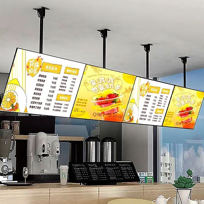 High quality Advertising Light Box Ultra-thin light box Fast Food Cafe Menu Board Display Illuminated Led Menu