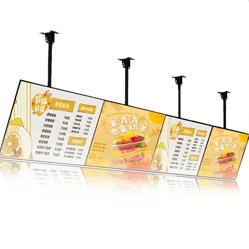 High quality Advertising Light Box Ultra-thin light box Fast Food Cafe Menu Board Display Illuminated Led Menu