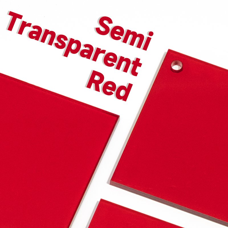 Translucent Red 3mm/5mm color acrylic sheet customized, Acrylic Raw Material, Customized Plexiglass Sheet Processing,
