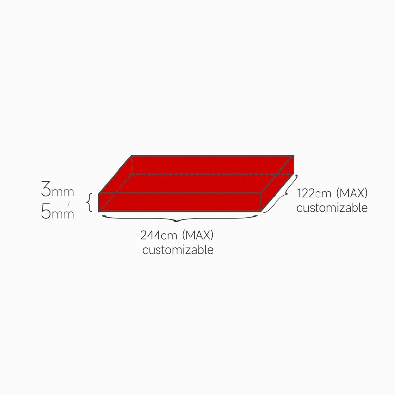 Translucent Red 3mm/5mm color acrylic sheet customized, Acrylic Raw Material, Customized Plexiglass Sheet Processing,