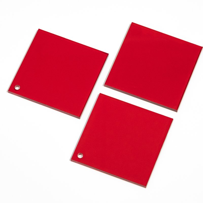 Translucent Red 3mm/5mm color acrylic sheet customized, Acrylic Raw Material, Customized Plexiglass Sheet Processing,