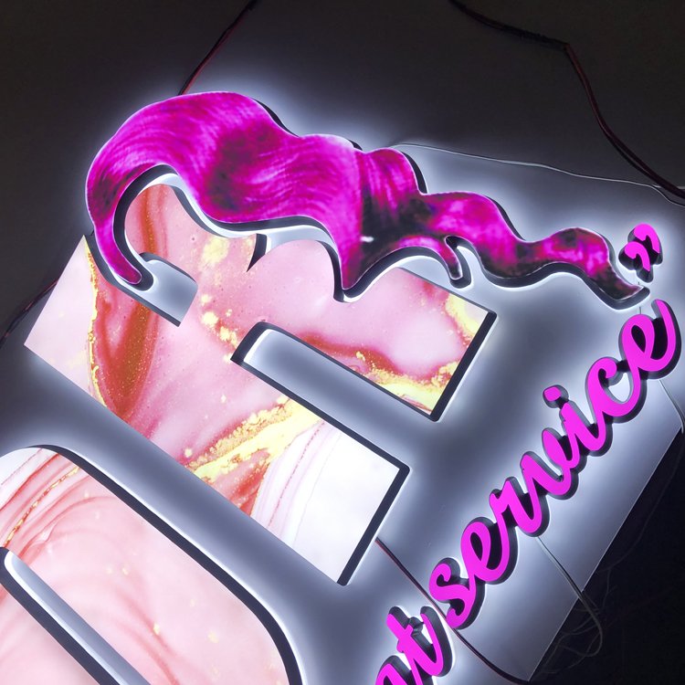 Acrylic Store Wall Logo Sign led letter Company barber shop front use Logo Wall Sign Office custom 3d logo Led Sign of business
