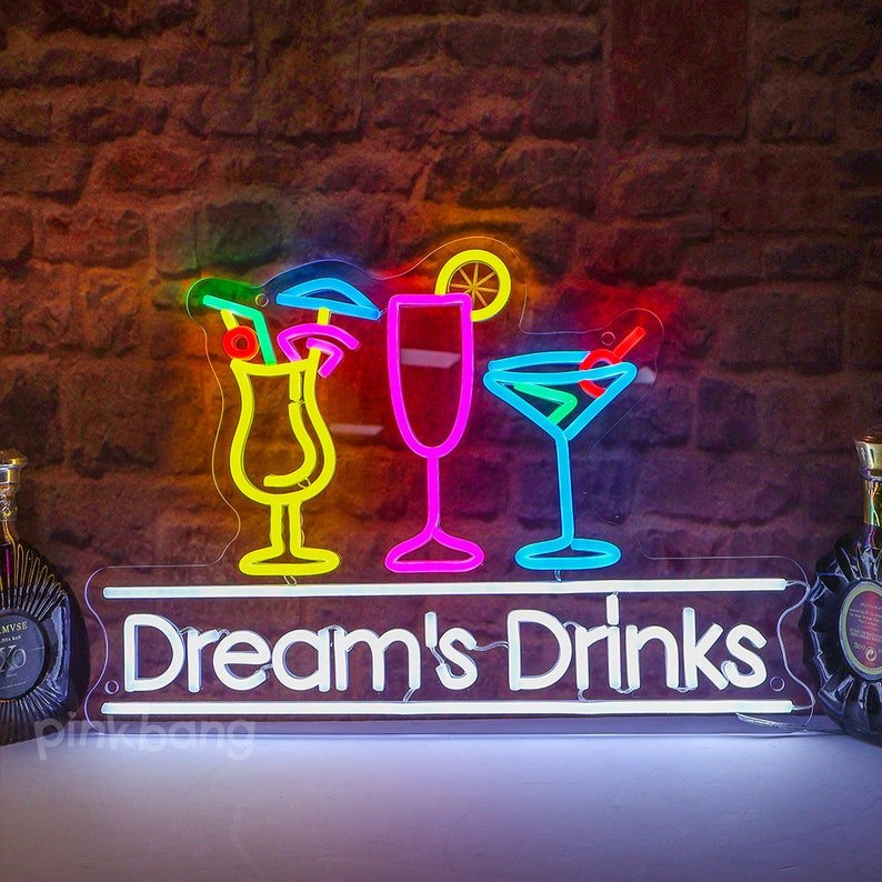 New Design Custom Outdoor Indoor Waterproof DIY 3D Hanging Light Letter LED Acrylic Neon Sign For Building Decoration