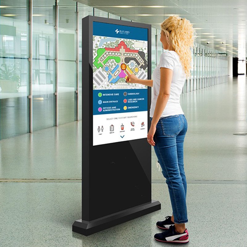 KINGONE Indoor Floor-standing LED Video Advertising Screen Digital Signage Equipment Media Player Boards and LCD Poster Displays