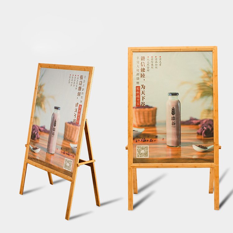 Waterproof A Frame Sidewalk Displays Outdoor Advertising Board Sign Poster Stands