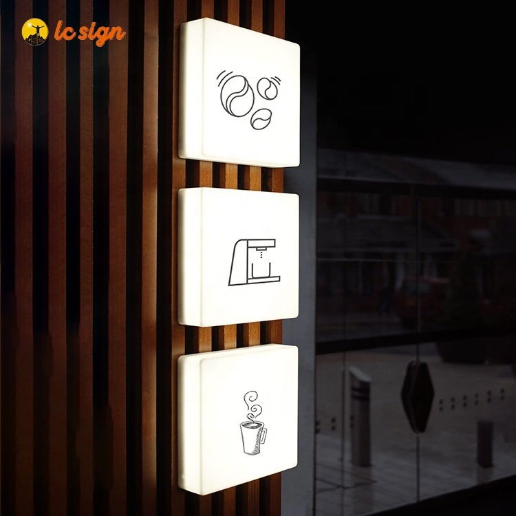 Outdoor Display 3D Signage LED Acrylic Sign Board for Store Advertising Led Light Box