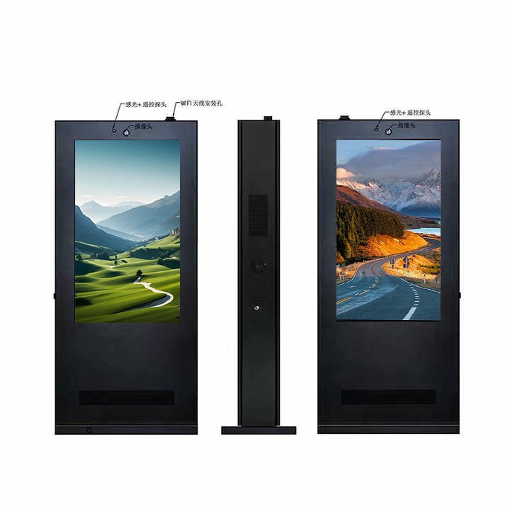Optical bonded screen commercial lcd movable advertising board Ultra thin bezel restaurant digital signage and displays outdoor