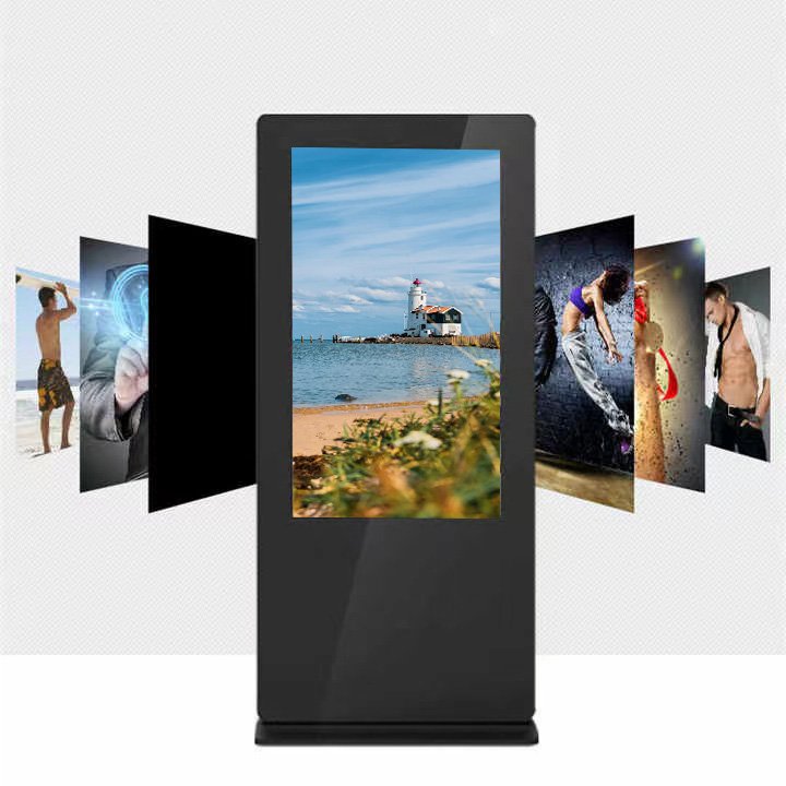 Optical bonded screen commercial lcd movable advertising board Ultra thin bezel restaurant digital signage and displays outdoor