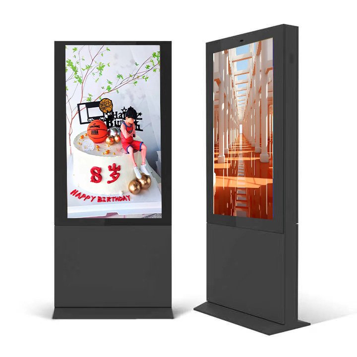 Optical bonded screen commercial lcd movable advertising board Ultra thin bezel restaurant digital signage and displays outdoor