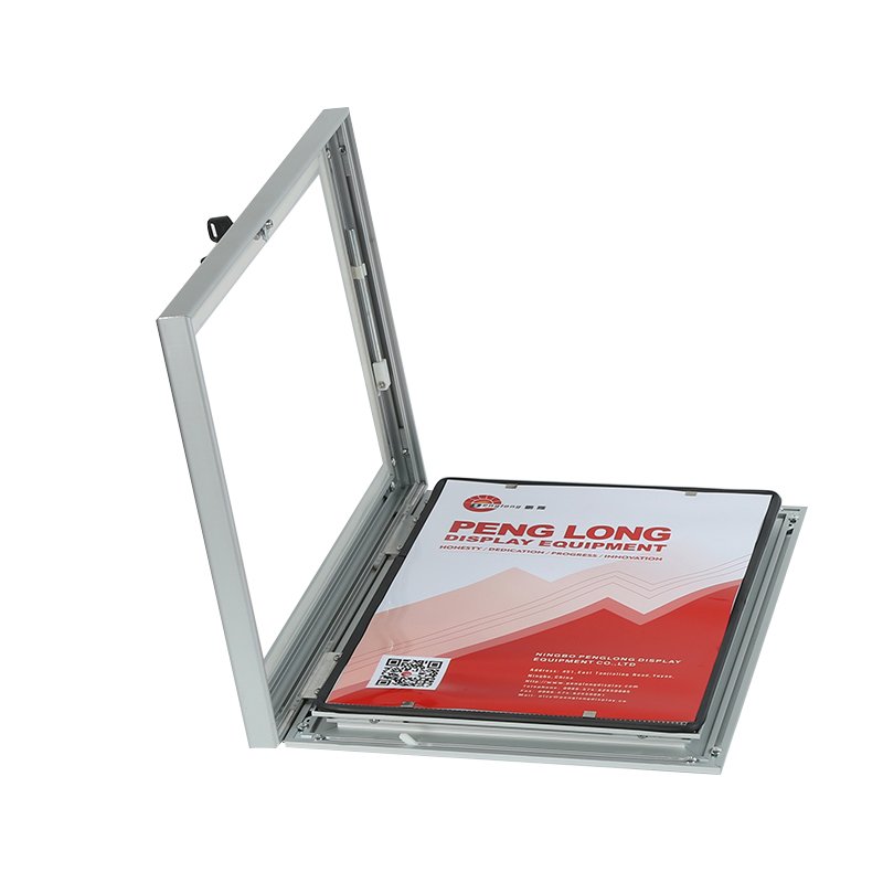 Customized size 11x17" 30*40" Advertising Boards mitred corner aluminum Picture snap frames with lock lockable poster frame