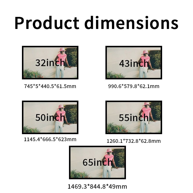 Android System LCD Advertising Board Display wall mounted shop window screen single side lcd advertising player