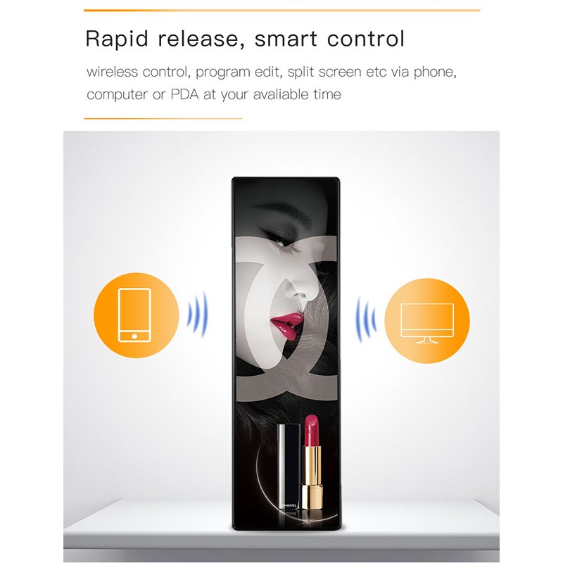 Indoor Floor Stand P2 P3 P2.5 Mirror Advertising Signage P2.5 Smart LED Digital Poster Display Video Technical Advertising Play