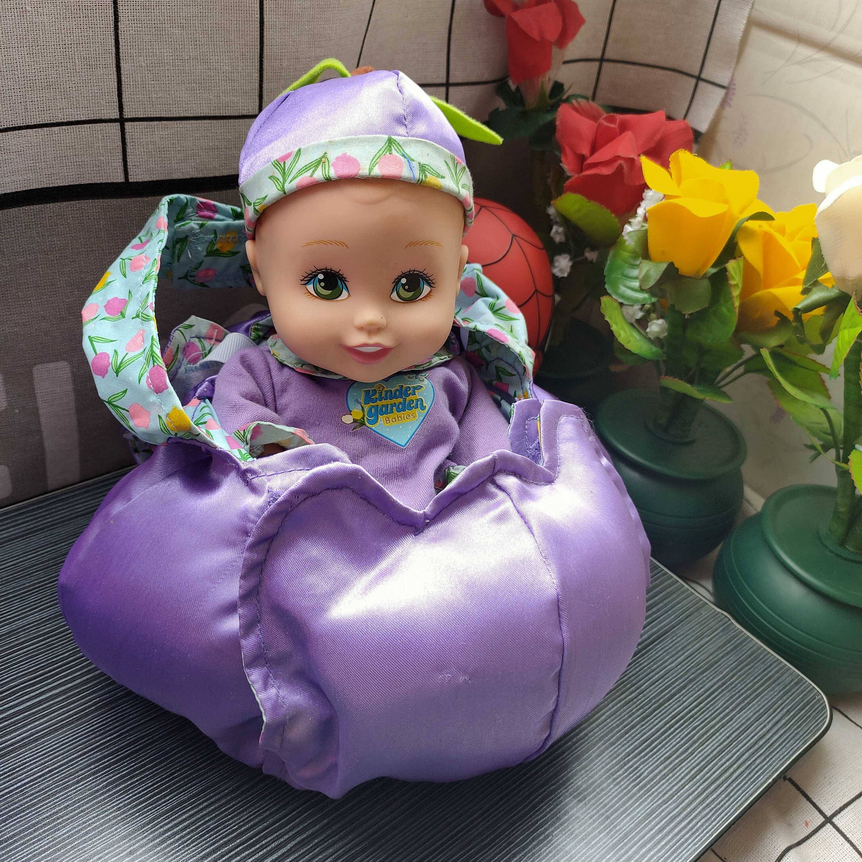 Nostalgic Old Old objects Swing toys Purple doll dolls doll Basket doll collection Antique veteran goods free shipping