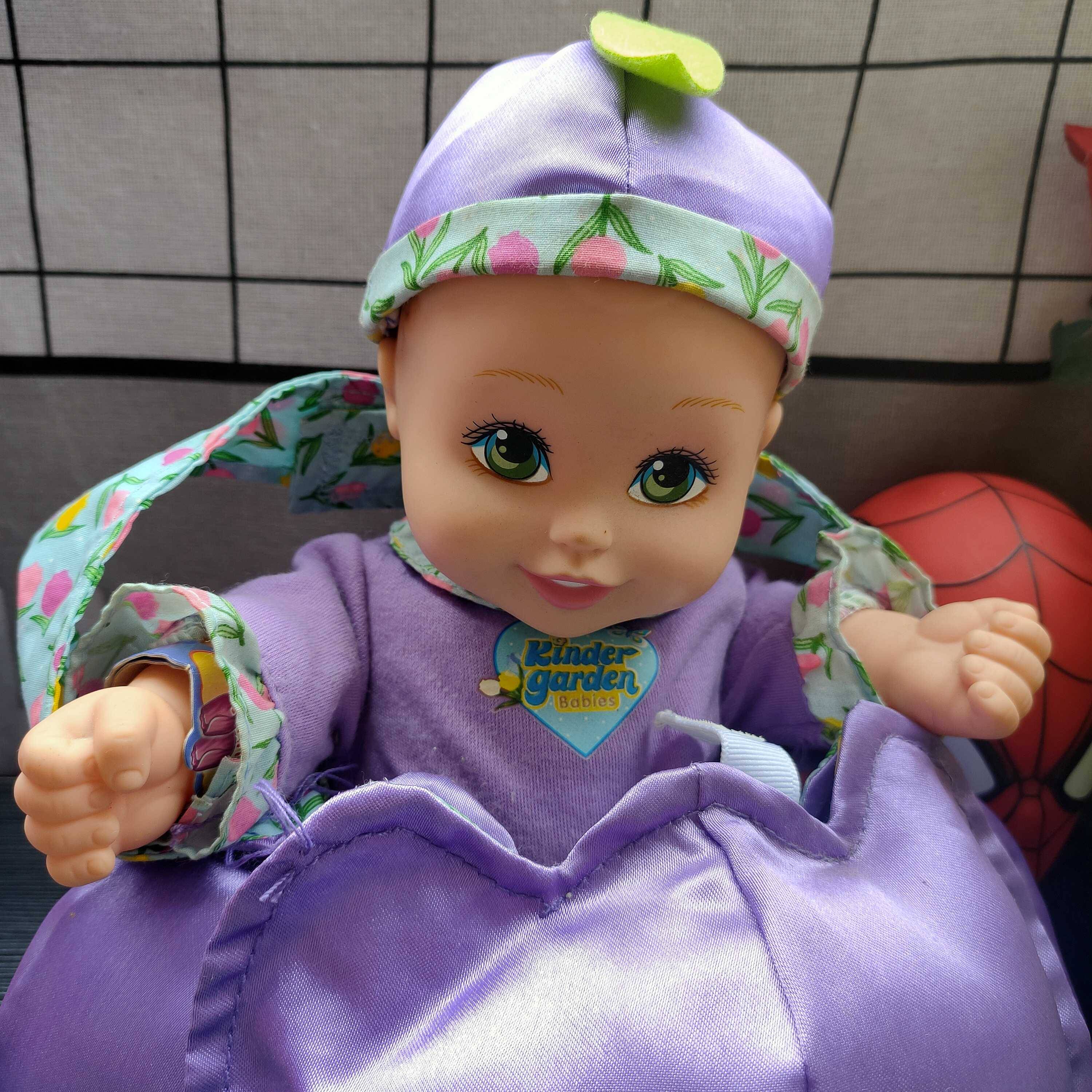 Nostalgic Old Old objects Swing toys Purple doll dolls doll Basket doll collection Antique veteran goods free shipping