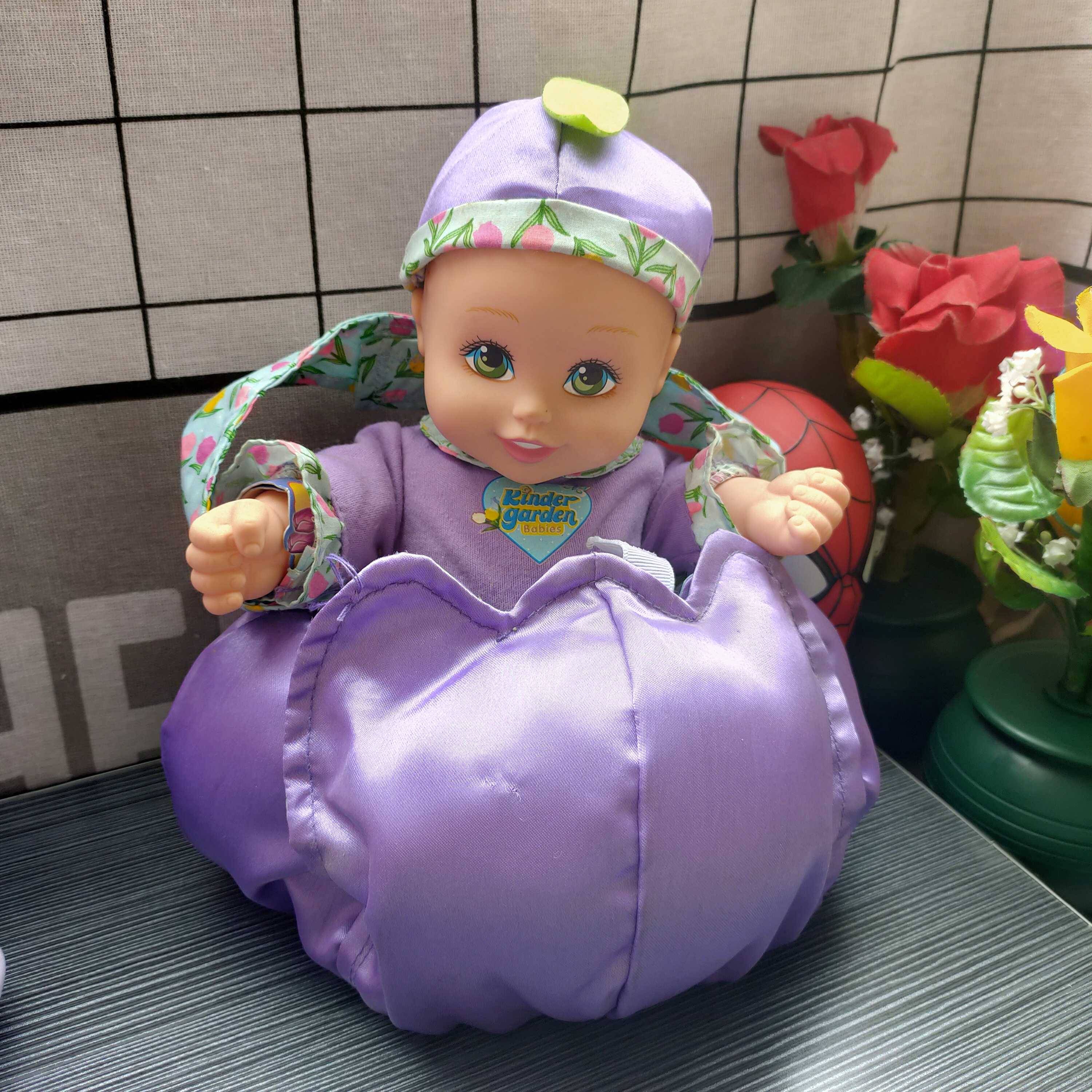 Nostalgic Old Old objects Swing toys Purple doll dolls doll Basket doll collection Antique veteran goods free shipping
