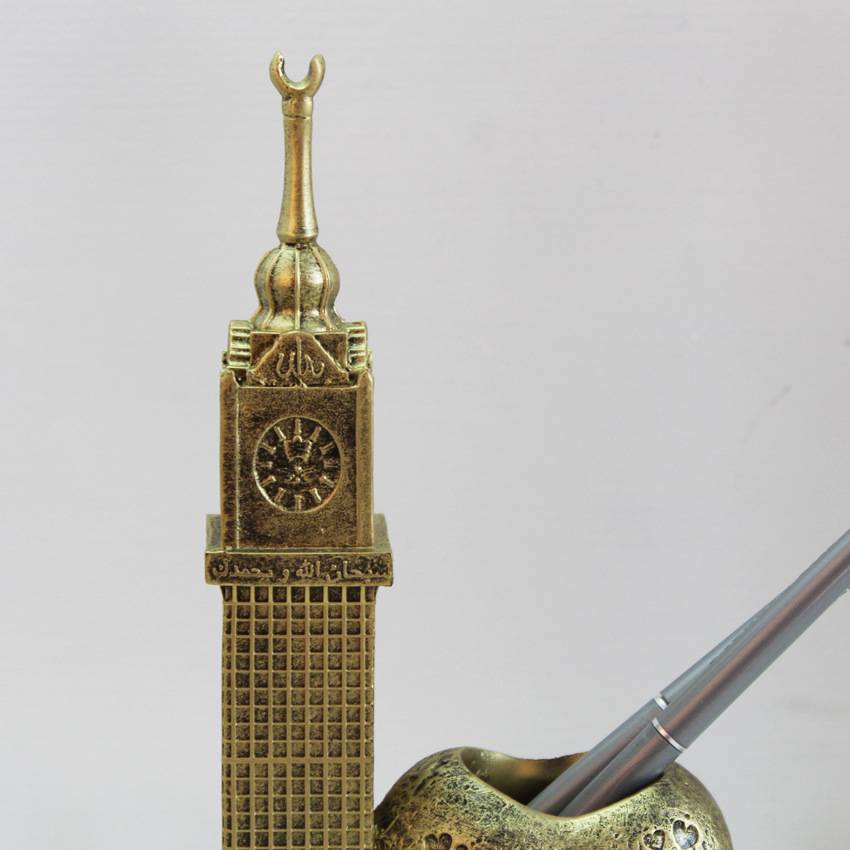 Resin crafts European -style clock pen holder decoration study decoration student gift manufacturer direct sales