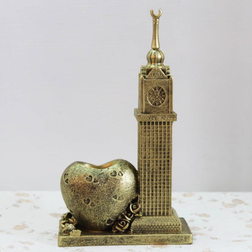 Resin crafts European -style clock pen holder decoration study decoration student gift manufacturer direct sales
