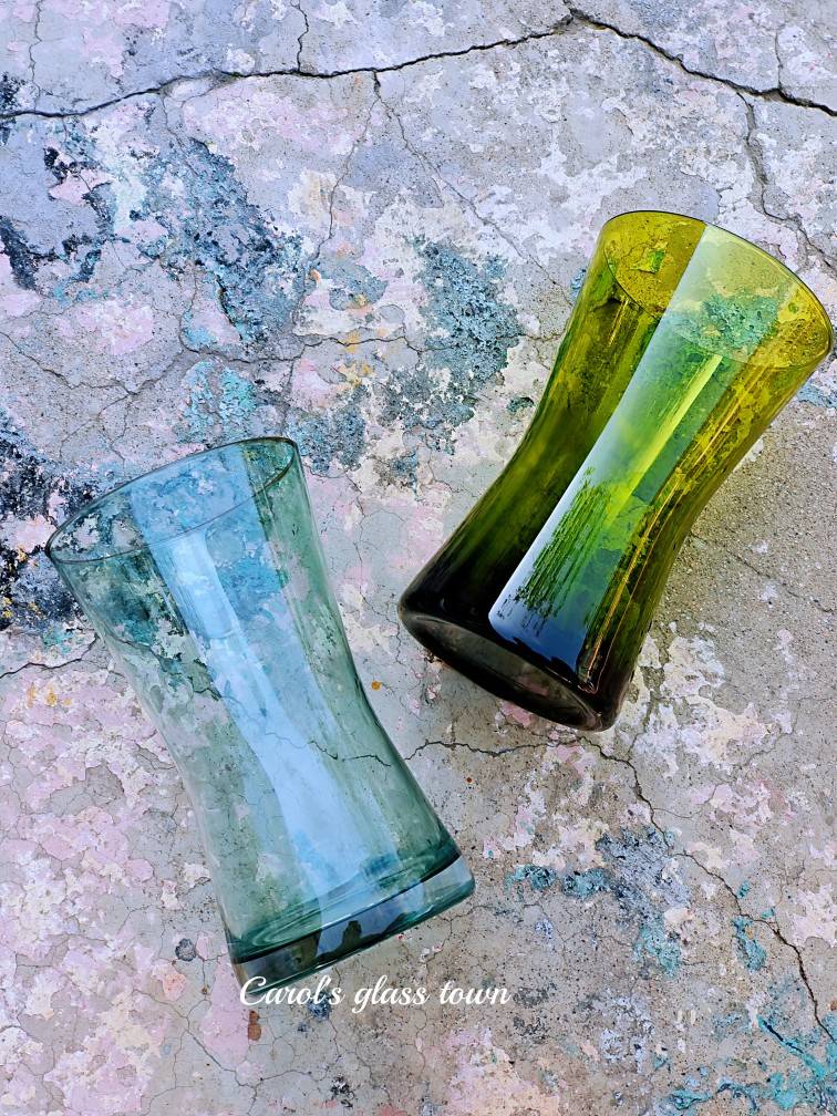 [Lonely Collection] Exit Tail Middle Glass Vase Decoration Water Cup Fruit Cup INS