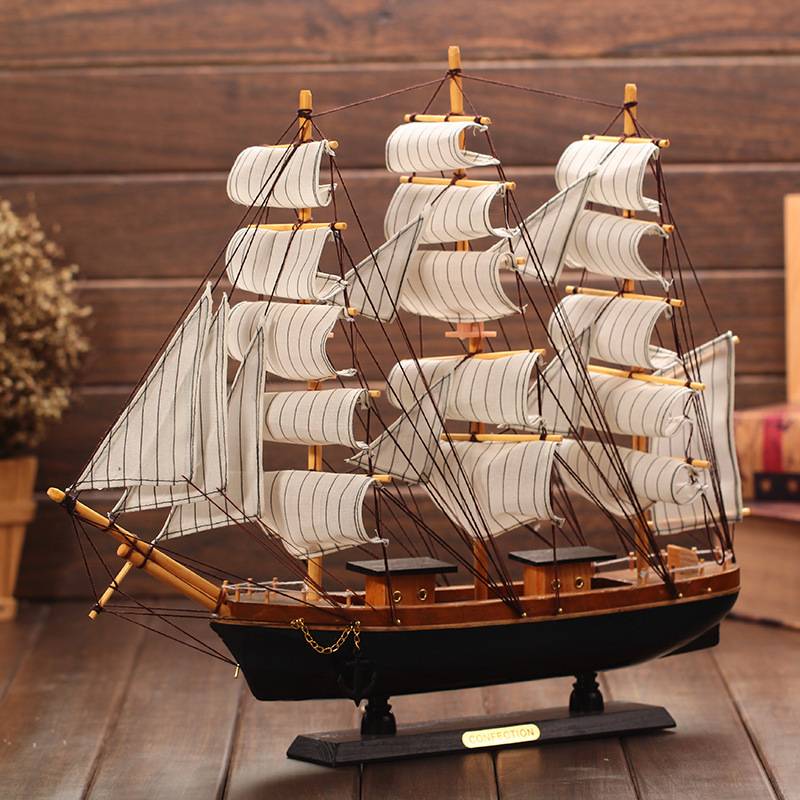 Solid wood sailing decoration study studio porch decoration