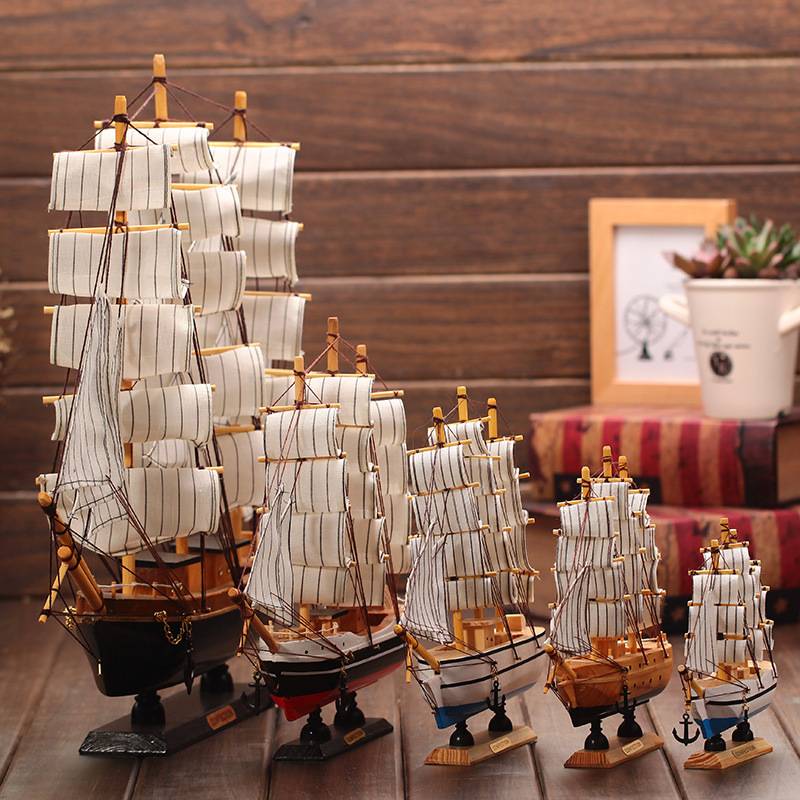 Solid wood sailing decoration study studio porch decoration