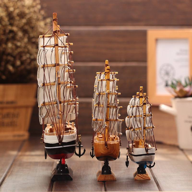 Solid wood sailing decoration study studio porch decoration
