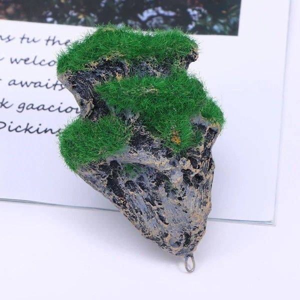 1PC Floating Suspended Artificial Stone Aquarium Decor Fish